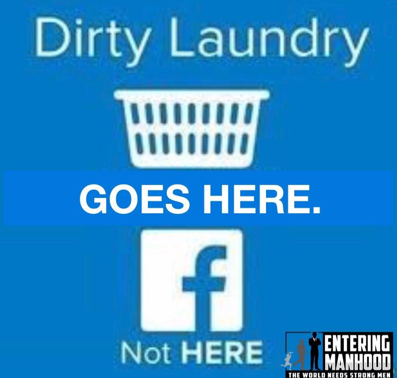 dirty laundry doesn't belong online
