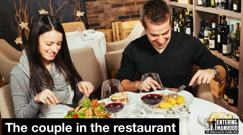 The couple at the restaurant